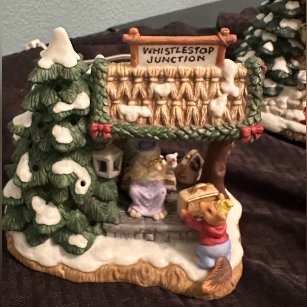 Holiday Hamlet Enchanted Forest “Whistlestop Junction Train Stop”